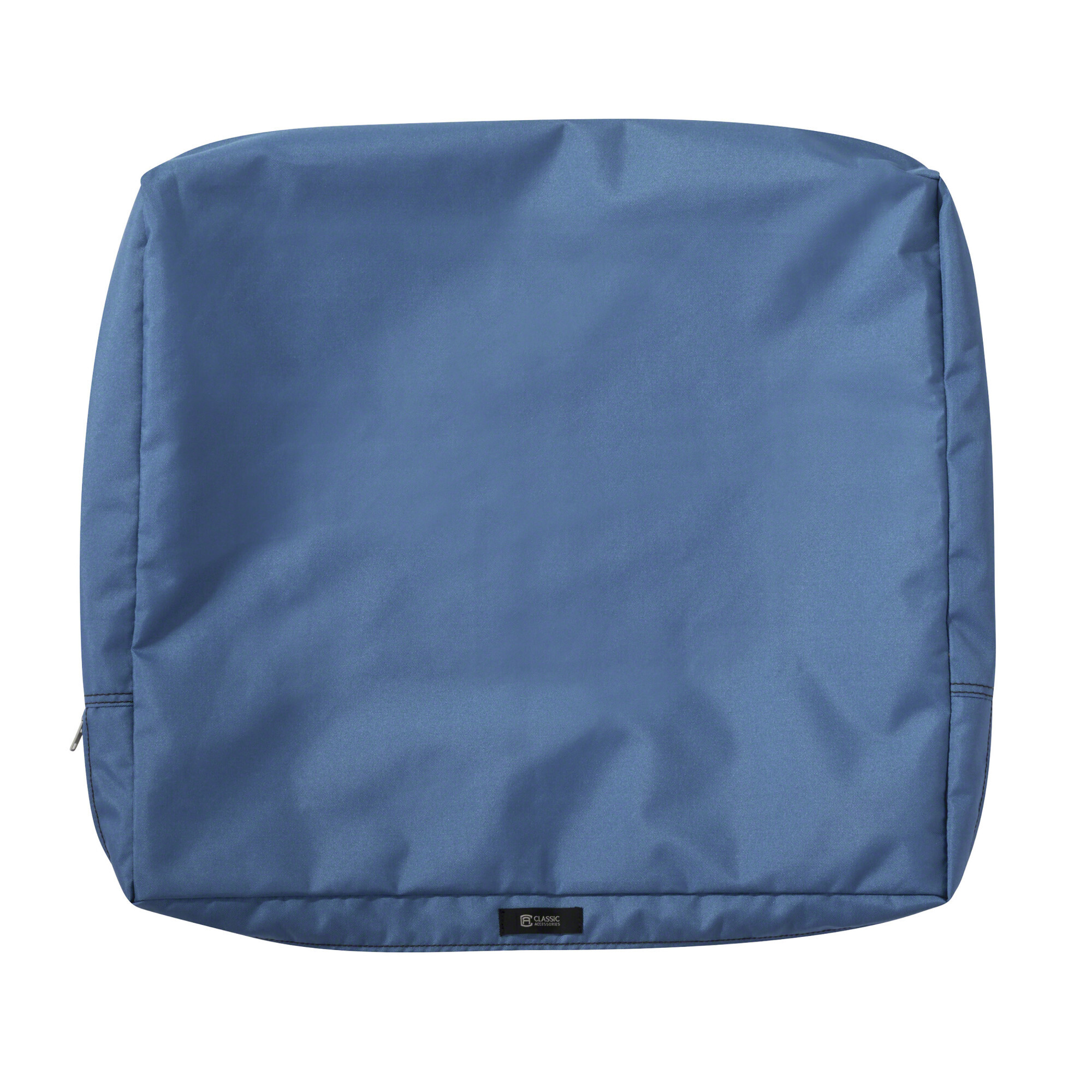Classic Accessories Ravenna Outdoor Weatherproof Cushion Cover — 23in. x 20in. x 4in., Empire Blue, Model# 60-341-010501-RT